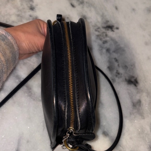 Coach Black Leather Mini Crossbody - Picture 3 of 4